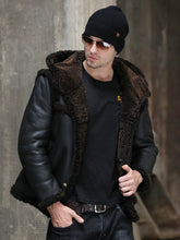 Load image into Gallery viewer, New Mens Shearling Jacket Men Detachable Sleeve Genuine Fur Leather Jackets and Coats Fur one Sheepskin Leather Winter Coat