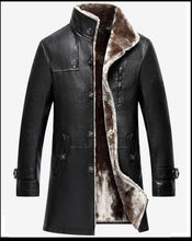 Load image into Gallery viewer, 2019 Mens Sheep Leather Jacket Coat Parka Real Fur Mens Clothing Long Plush Thick Over Winter Sheepskin Large Size Jackets Men