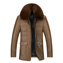 Load image into Gallery viewer, Brand Winter Jacket Men's Thick Warm Jacket Casual Coats Men Cotton Padded Jacket Male Leather  Clothing Y-032
