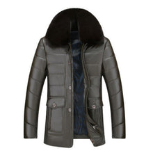 Load image into Gallery viewer, Brand Winter Jacket Men's Thick Warm Jacket Casual Coats Men Cotton Padded Jacket Male Leather  Clothing Y-032