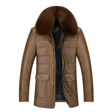 Load image into Gallery viewer, Brand Winter Jacket Men's Thick Warm Jacket Casual Coats Men Cotton Padded Jacket Male Leather  Clothing Y-032