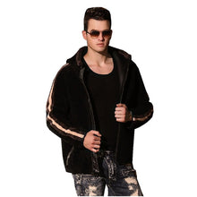 Load image into Gallery viewer, Reversible Sheepskin Fur Coat Genuine Full Pelt Sheep Shearling Male Winter Jacket Black Caramel Warm Men Fur Outwear Big Size